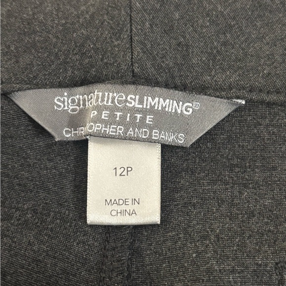 Christopher & Banks Charcoal Pants Size 12P - Picture 3 of 3